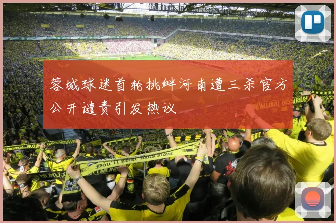 蓉城球迷首轮挑衅河南遭三杀官方公开谴责引发热议